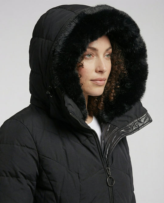 Warmer Wintersteppmantel Damen