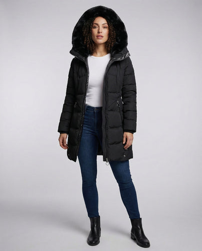 Warmer Wintersteppmantel Damen