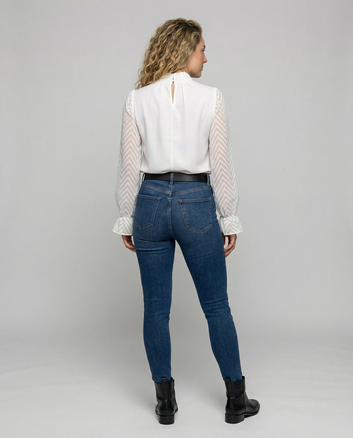 Elegantes Langarm Oberteil Damen