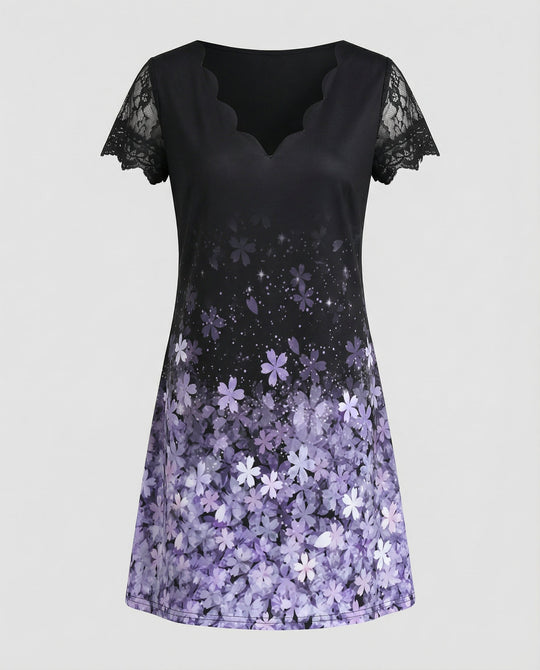 Elegantes Detail Kleid Damen