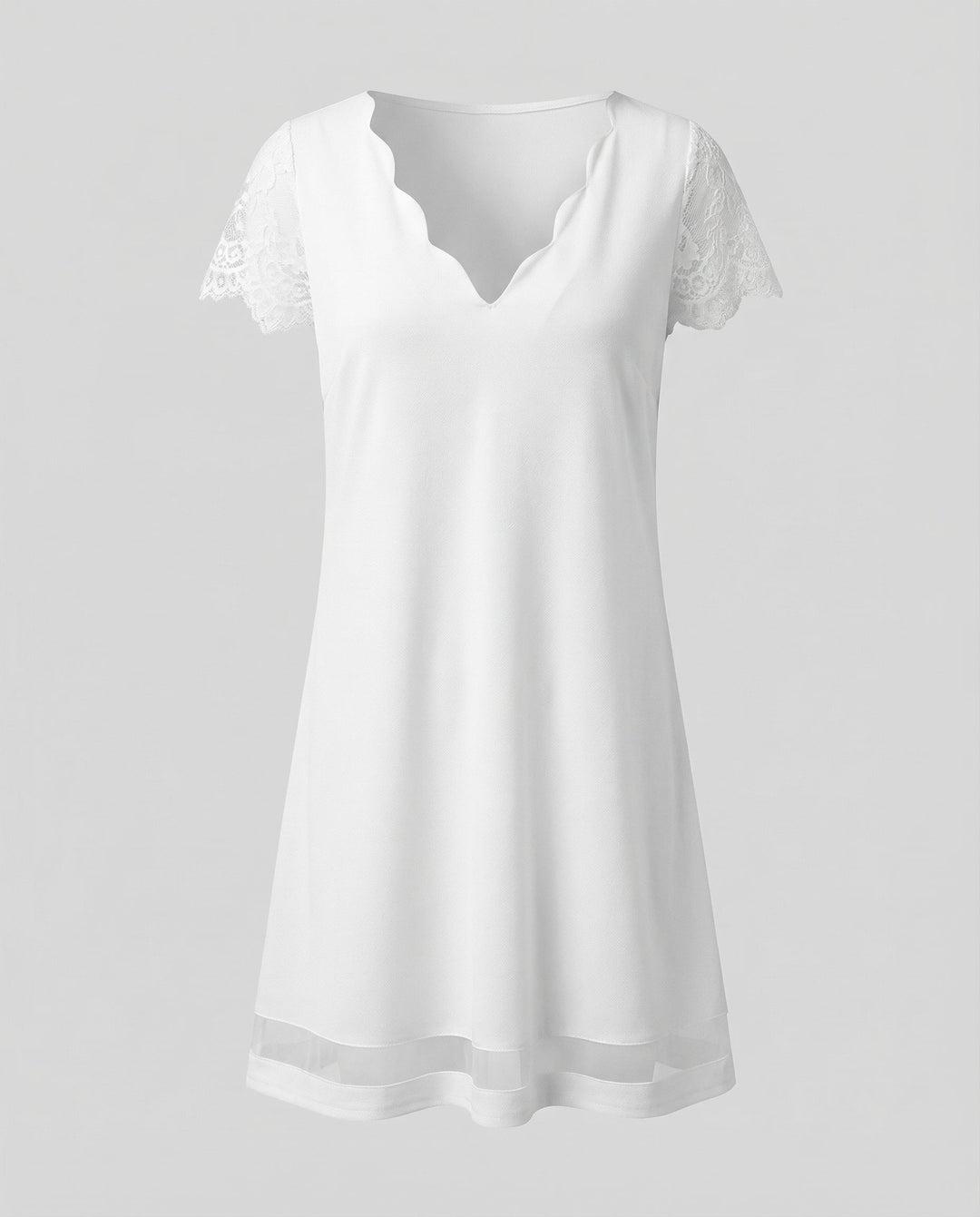 Elegantes Detail Kleid Damen
