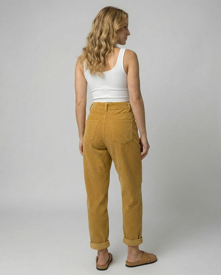 Lässige Komfort Cordhose Damen
