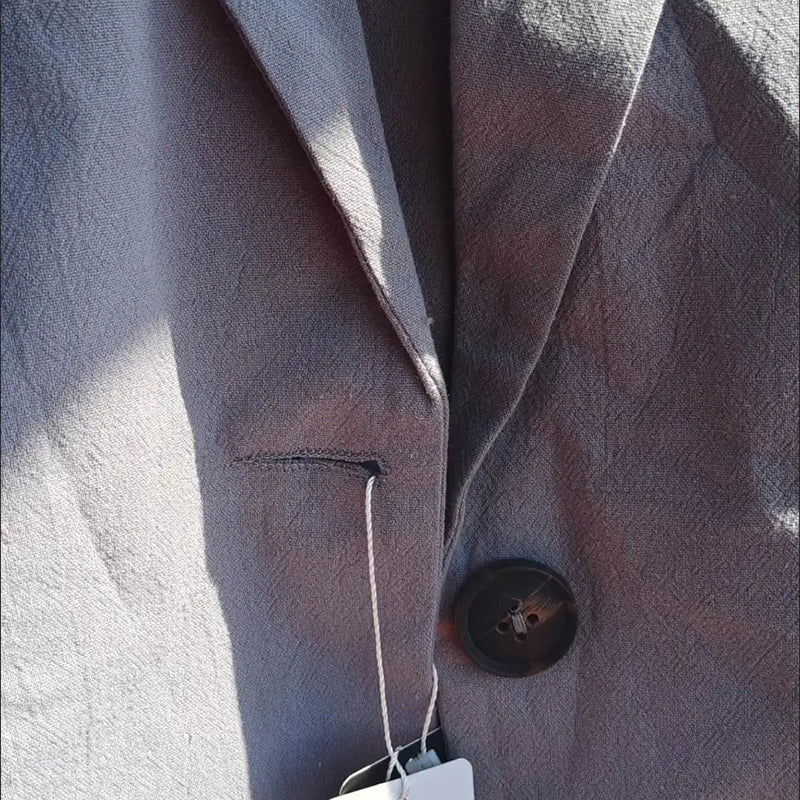 Daly Chic Minimalist Leinen Blazer - Arvani