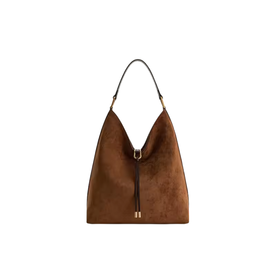 Nord Taschen | Damen Schultertasche mit Henkel und Tunnelzugverschluss