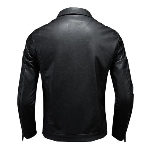 Klassische Stylische Herren Lederjacke