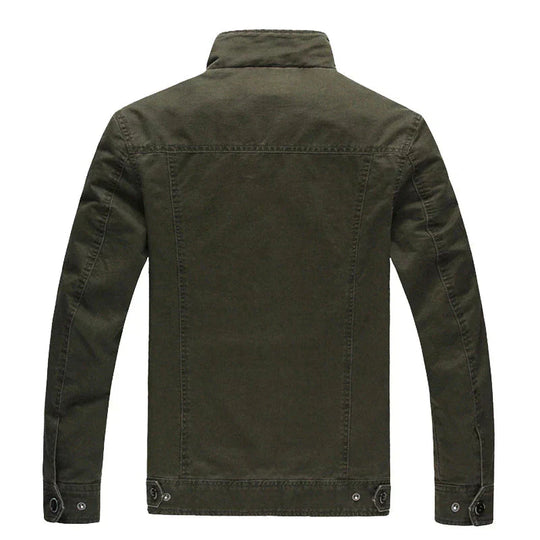 Militärisch Inspirierte Jacke mit Urbaner Raffinesse