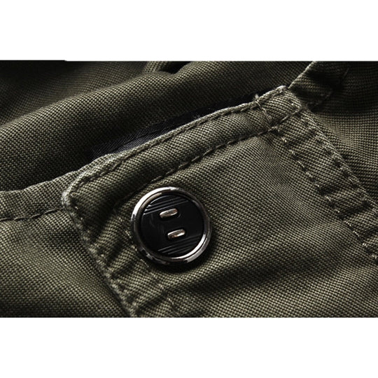 Militärisch Inspirierte Jacke mit Urbaner Raffinesse