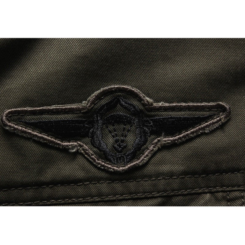 Militärisch Inspirierte Jacke mit Urbaner Raffinesse