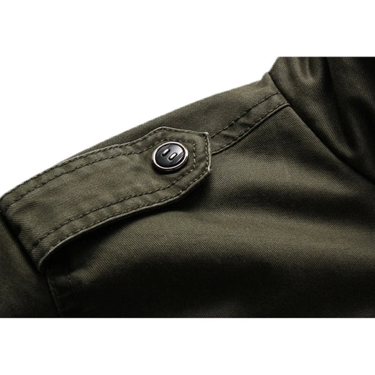 Militärisch Inspirierte Jacke mit Urbaner Raffinesse