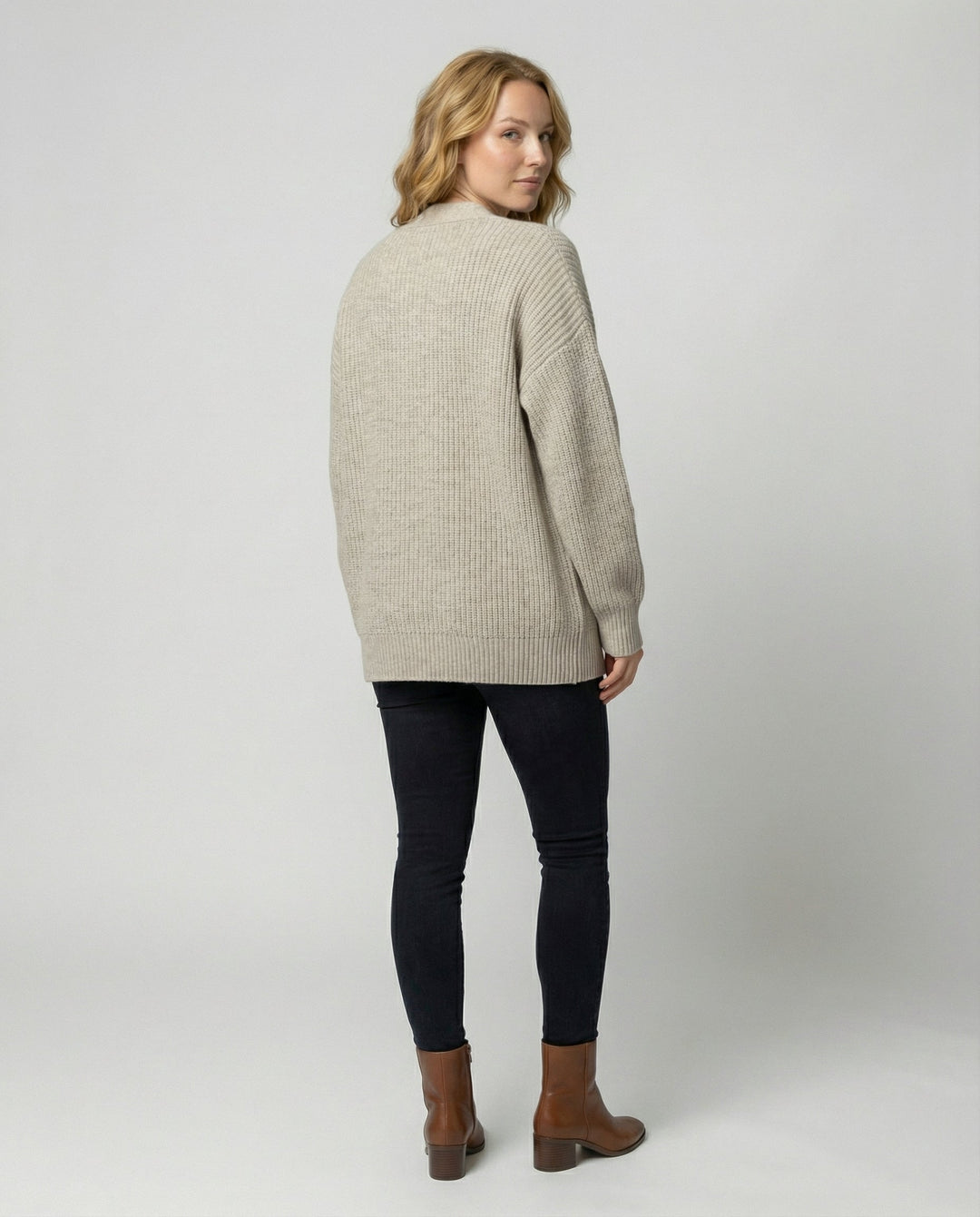 Stilvolle Kaschmir Strickjacke