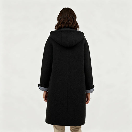 Eleganter Wintermantel Damen Komfort Langer Mantel Fleece