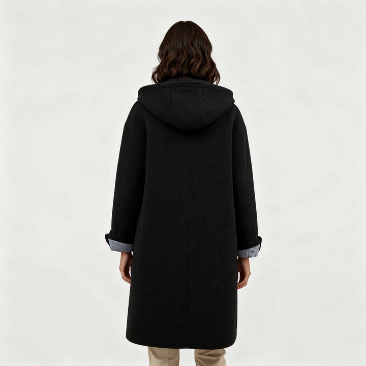 Eleganter Wintermantel Damen Komfort Langer Mantel Fleece