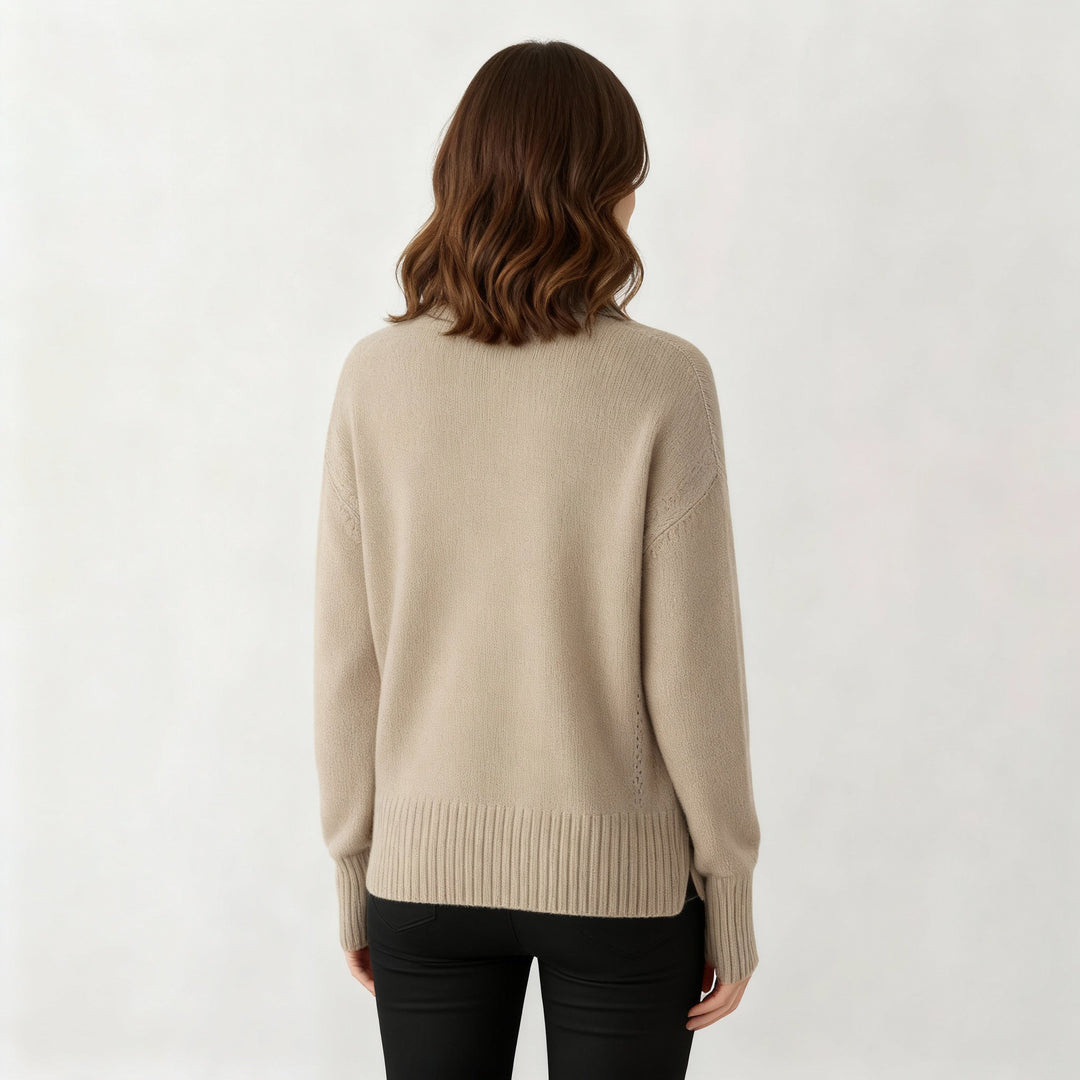 Damen Kaschmir Rollkragenpullover