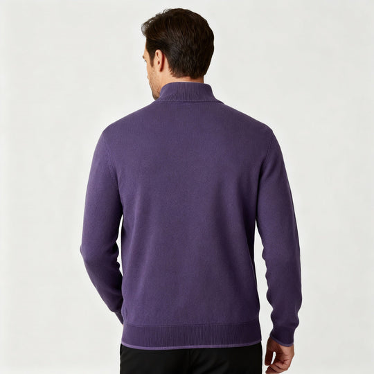 Eleganter Merino Komfort Pullover Damen Reißverschluss Moderne Strickware | Nord Taschen