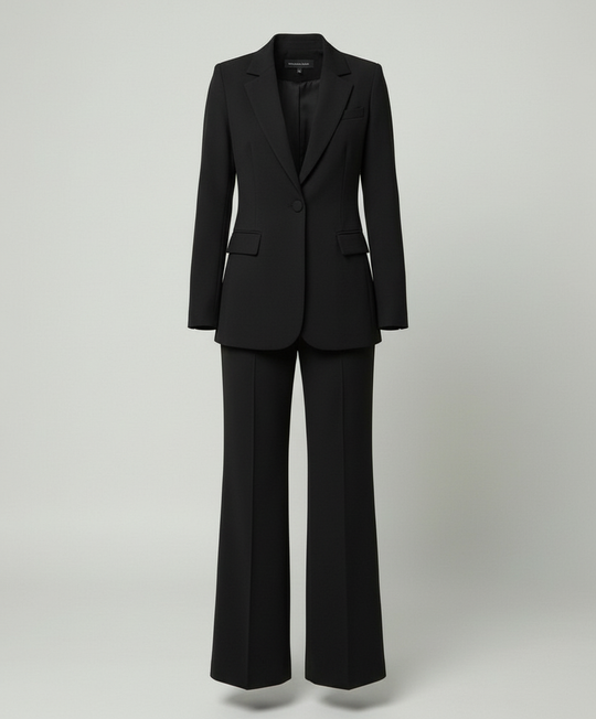 Damenanzug 2-teilig - Eleganter Blazer und Weite Hose Set - Vittorelli