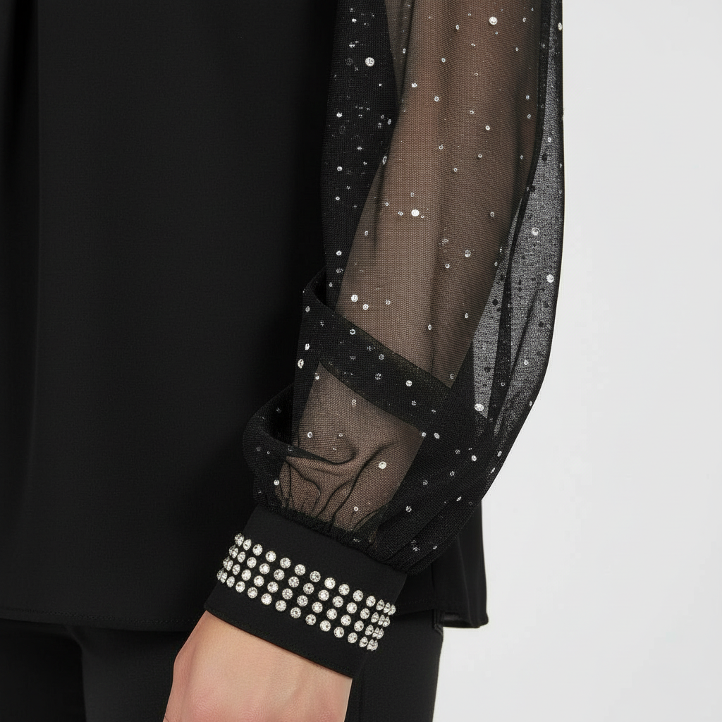 Mesh-Pailletten Damen Top | Nord Taschen