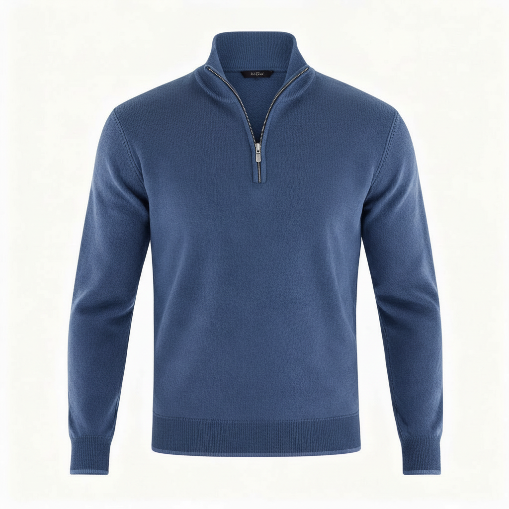 Eleganter Merino Komfort Pullover Damen Reißverschluss Moderne Strickware | Nord Taschen