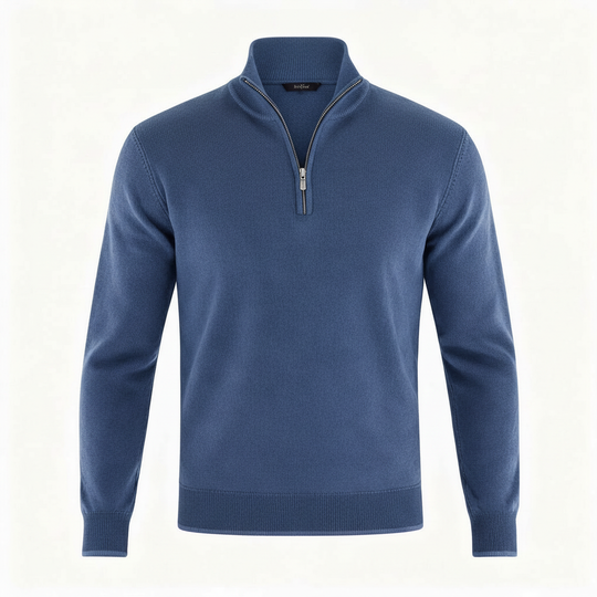 Eleganter Merino Komfort Pullover Damen Reißverschluss Moderne Strickware | Nord Taschen