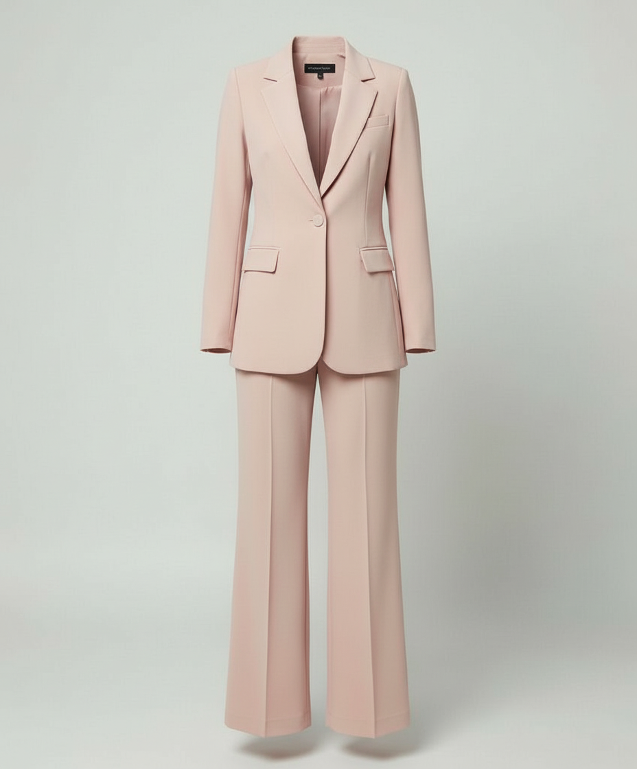 Damenanzug 2-teilig - Eleganter Blazer und Weite Hose Set - Vittorelli