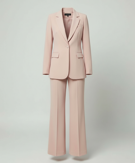 Damenanzug 2-teilig - Eleganter Blazer und Weite Hose Set - Vittorelli