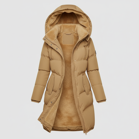Luxuriöse Isolierte Jacke Damen Komfort Warme Jacke Baumwolle