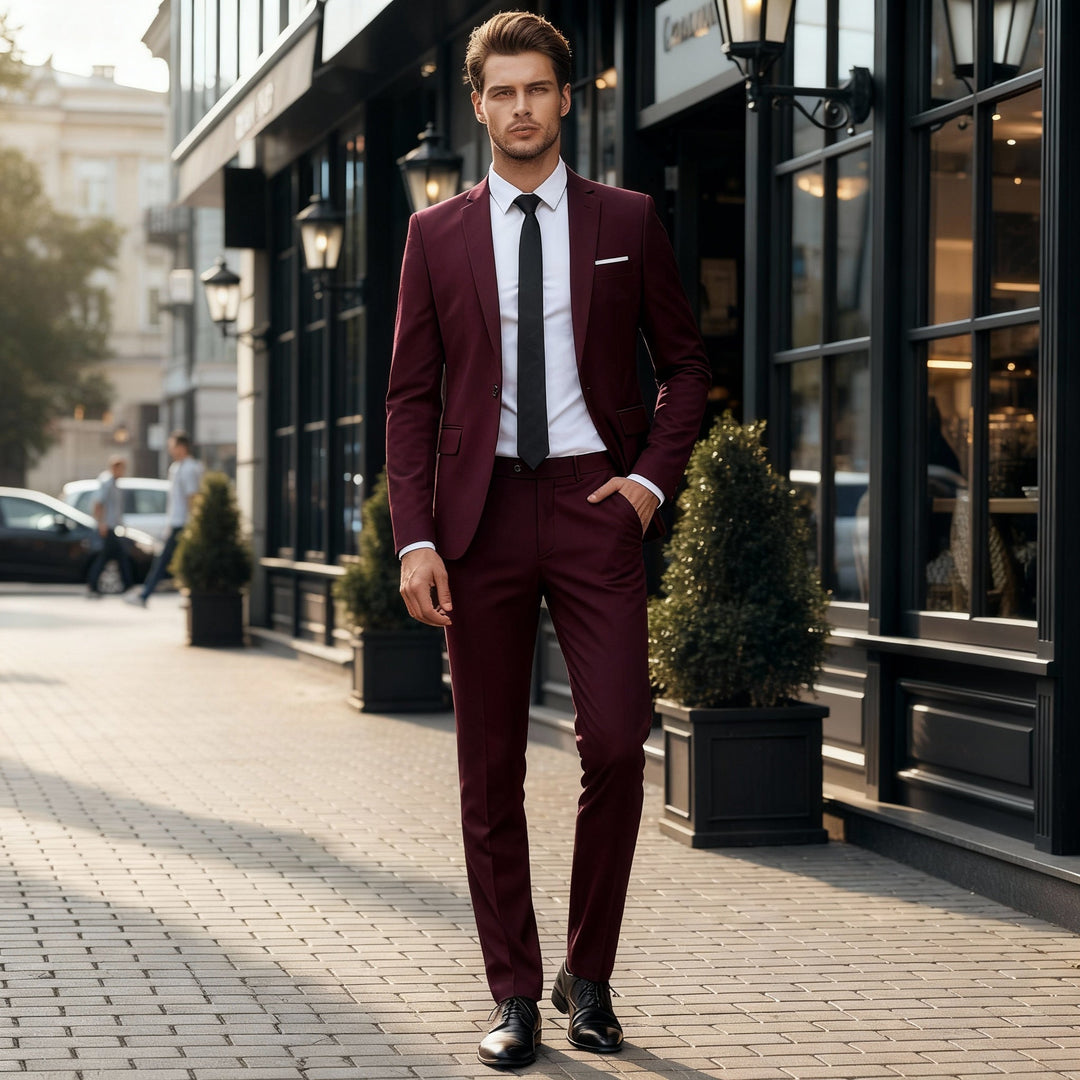 Nord Taschen | Herren Business Anzug 2-teilig – Sakko & Hose