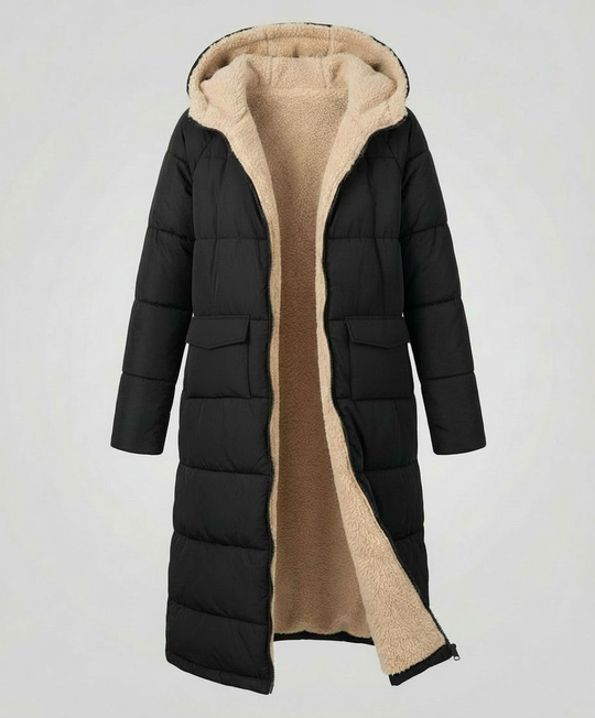 Wendbare Lange Damen Pufferjacke | Heidi-Mode