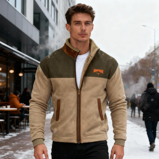 Merino-Fleecejacke Herren Leicht Warm Avellé