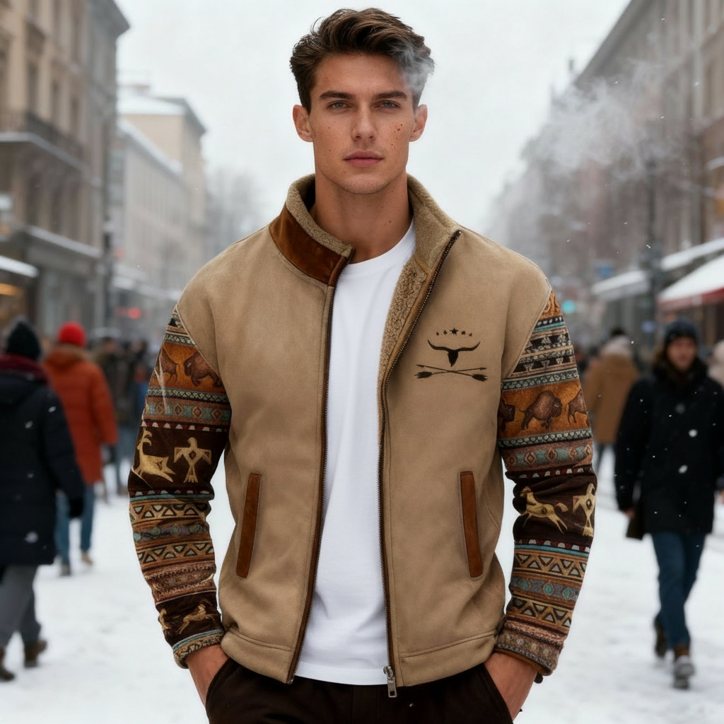 Merino-Fleecejacke Herren Leicht Warm Avellé