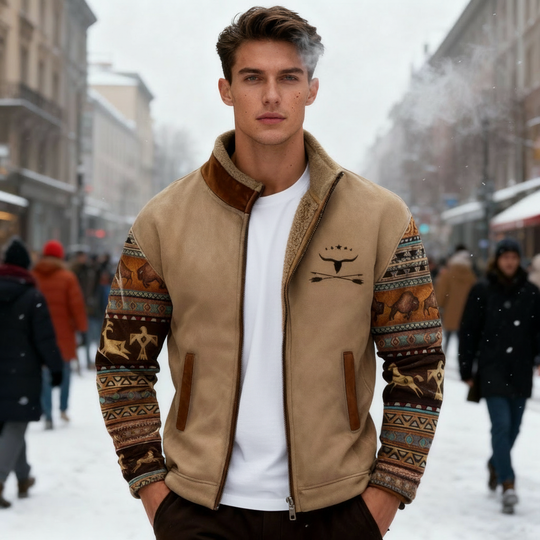 Merino-Fleecejacke Herren Leicht Warm Avellé