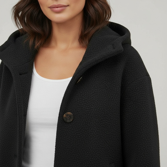 Eleganter Wintermantel Damen Komfort Langer Mantel Fleece