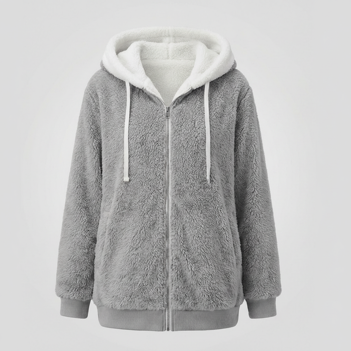 Übergroße Teddyjacke Damen