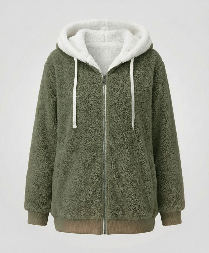 Übergroße Teddyjacke Damen