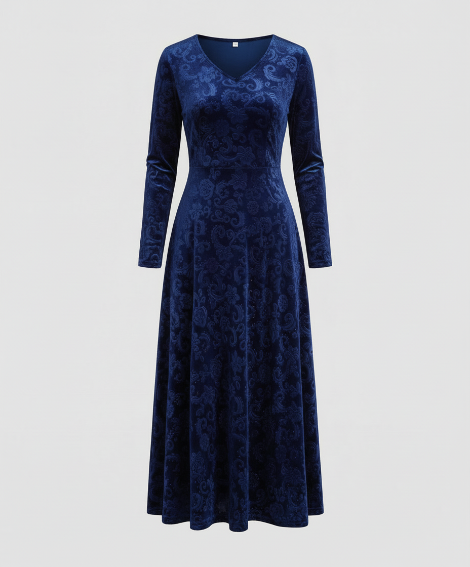 Figurschmeichelndes Ausgestelltes Kleid