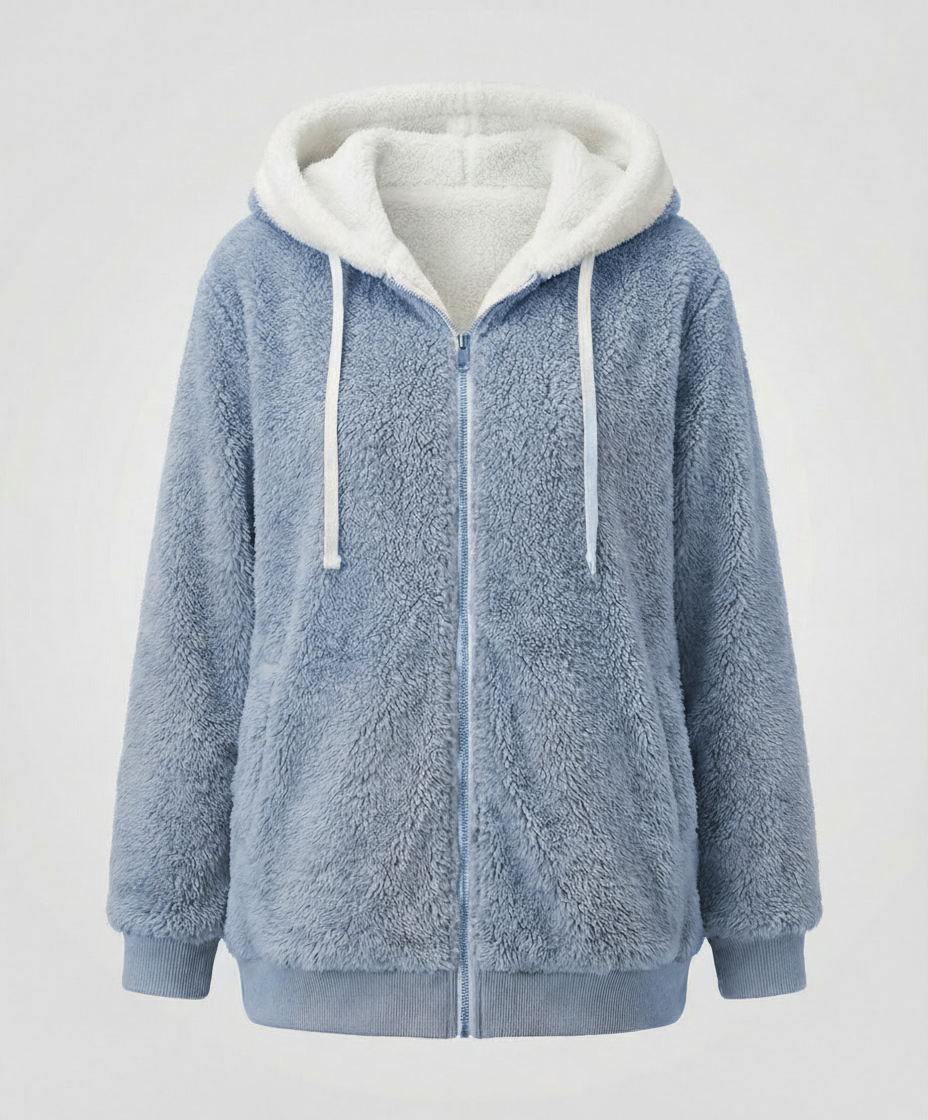 Übergroße Teddyjacke Damen