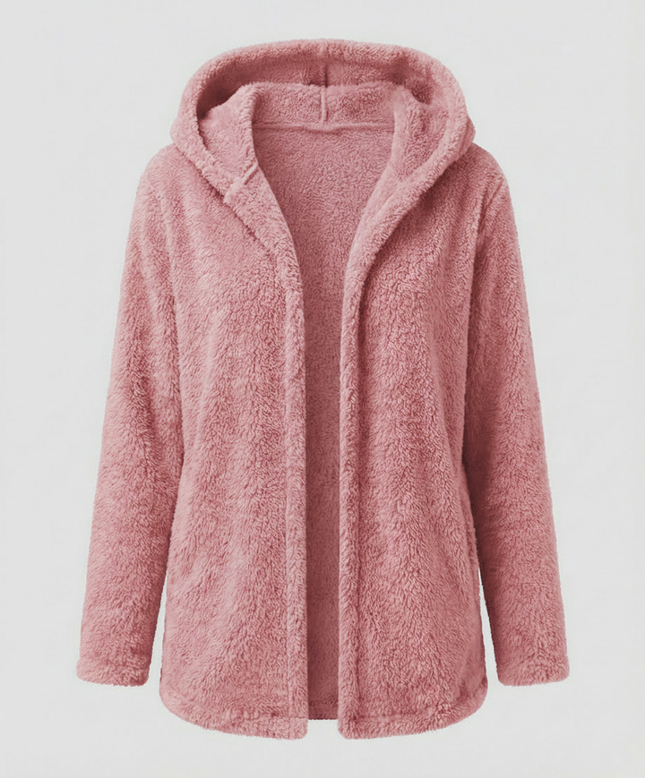 Teddy Fleecejacke Damen Lang
