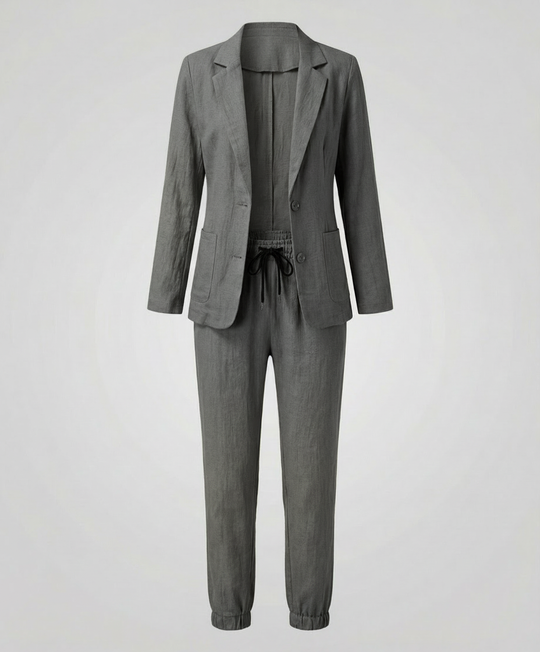Elegantes Blazer Jogger Damen Set | Heidi-Mode