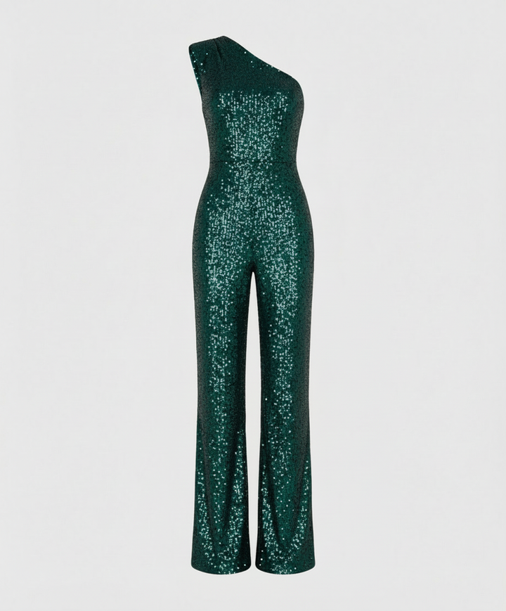 Moderner Pailletten Jumpsuit Damen