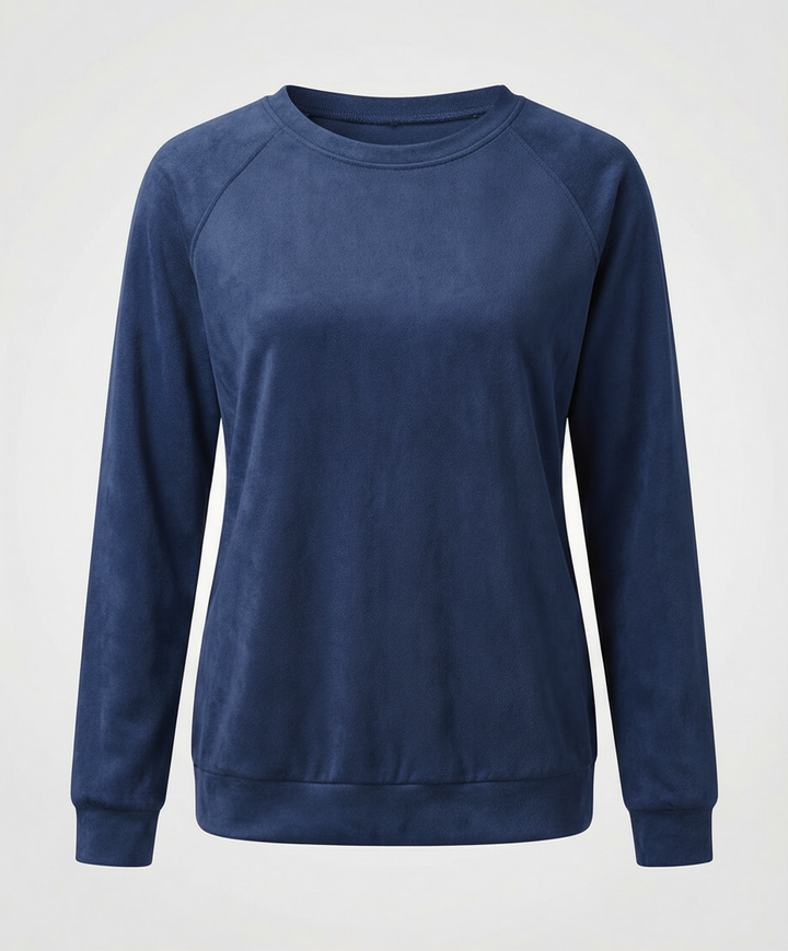 Bequemes Rundhals Sweatshirt Damen