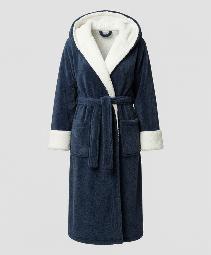 Kuscheliger Fleece Morgenmantel Damen