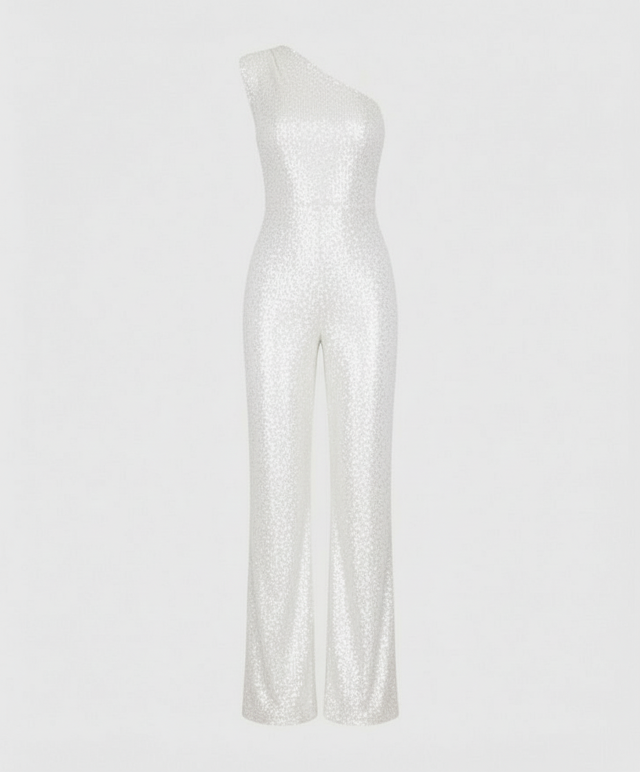 Moderner Pailletten Jumpsuit Damen