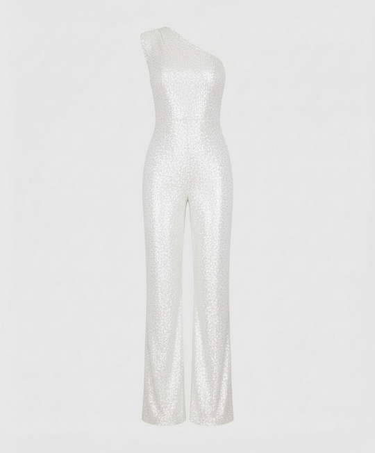Moderner Pailletten Jumpsuit Damen