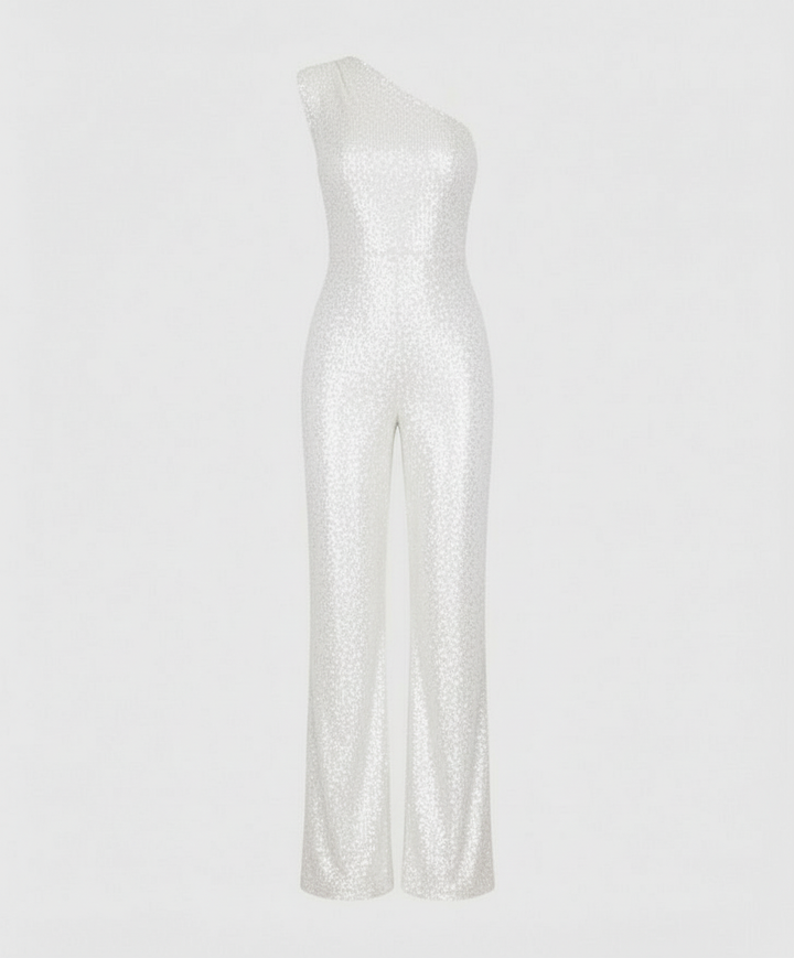 Moderner Pailletten Jumpsuit Damen