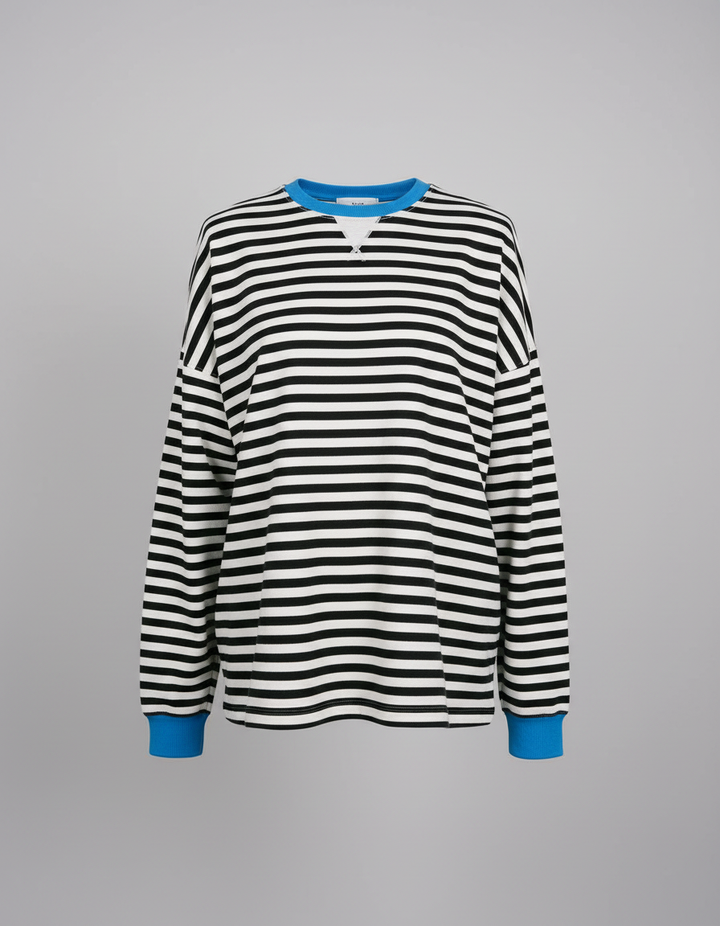 Gestreifter Oversized Pullover Damen