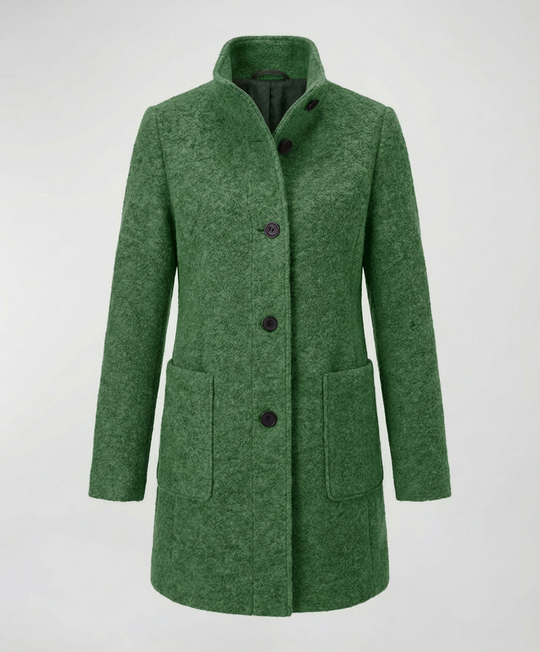 Eleganter Vintage Wollmantel Damen