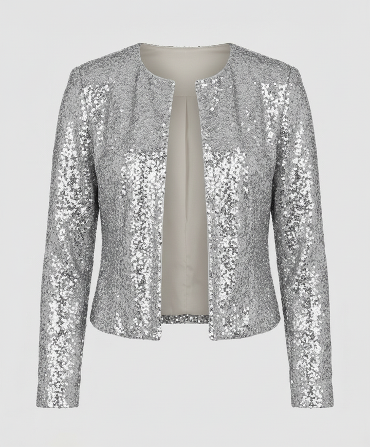 Elegante Glitzerjacke Damen Abend