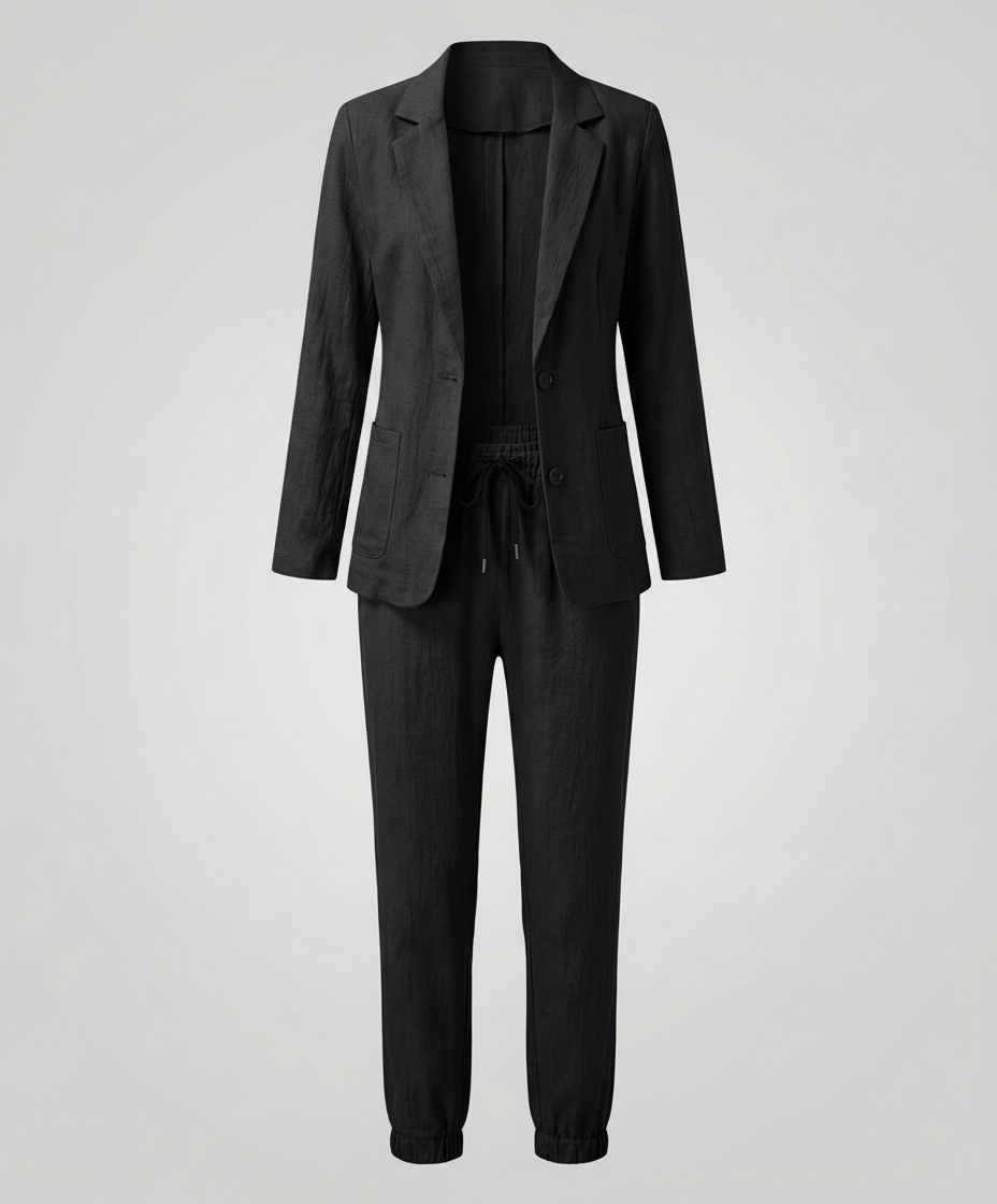 Elegantes Blazer Jogger Damen Set | Heidi-Mode