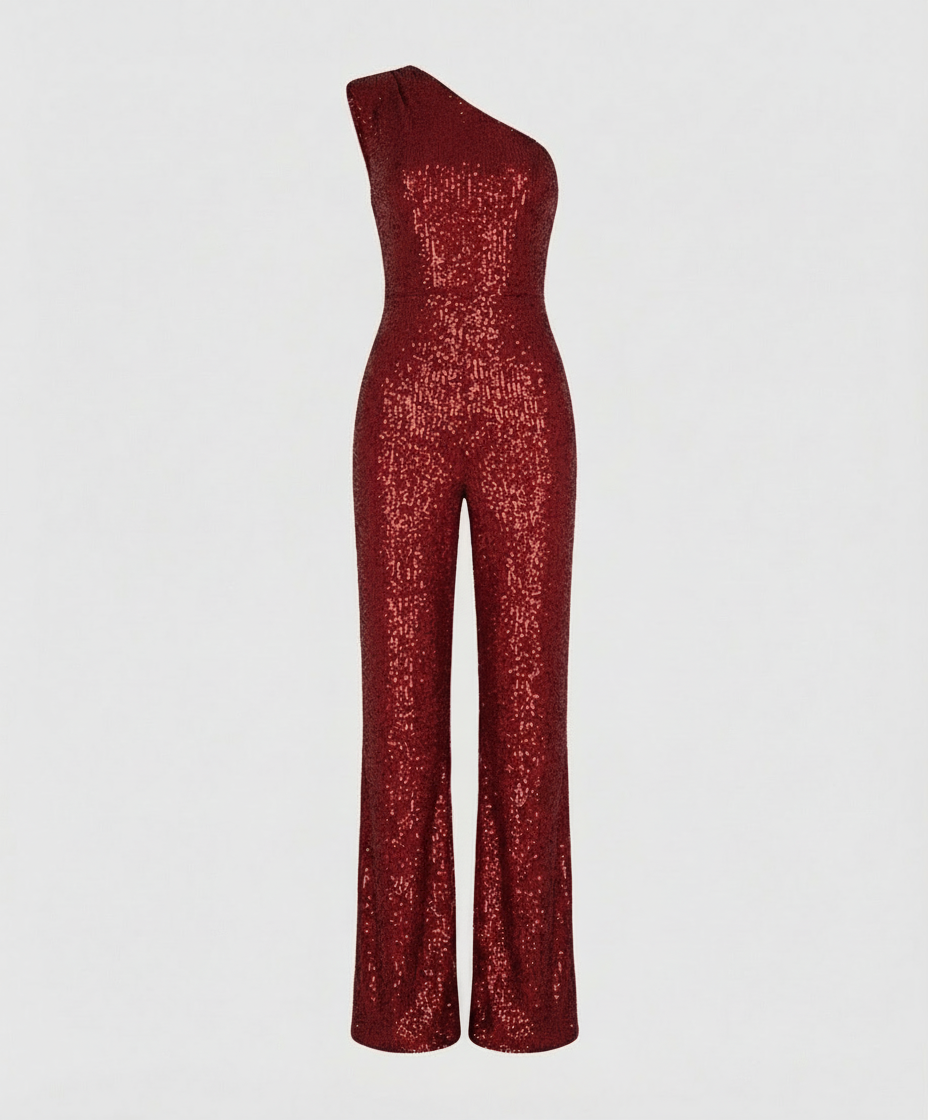 Moderner Pailletten Jumpsuit Damen