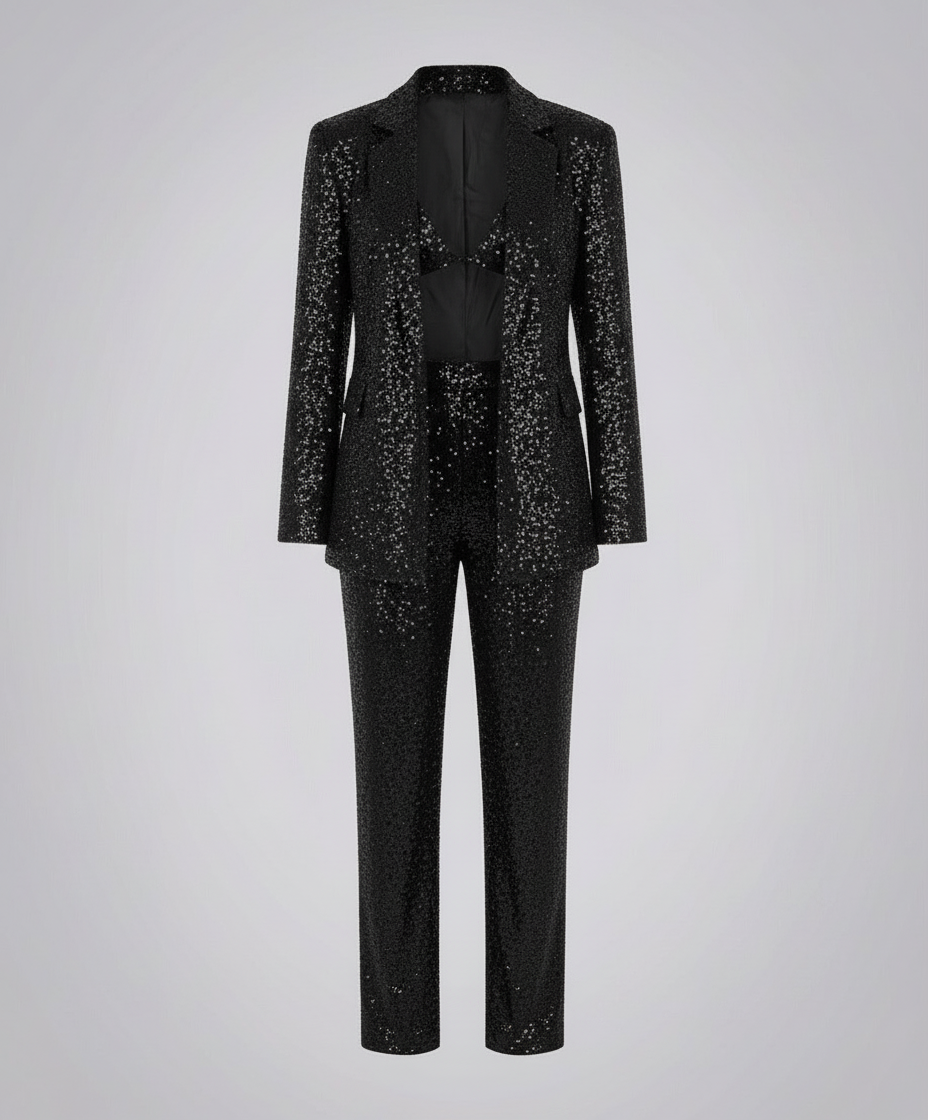 Glitzer Glamour Set Damen