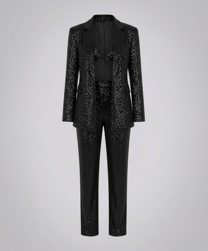 Glitzer Glamour Set Damen